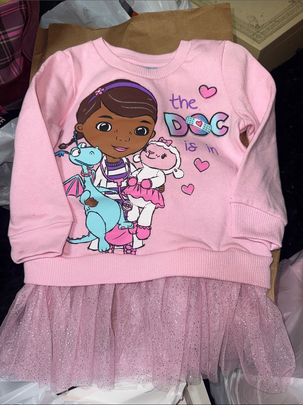 Doc McStuffins Fleece Sweatshirt/Dress! (New)